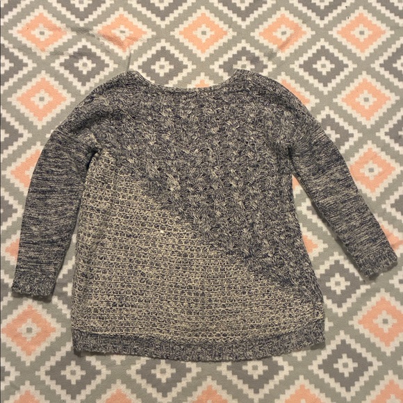 Lucky Brand Women's Navy Blue&Cream Knit Sweater Size Medium - Picture 10 of 11